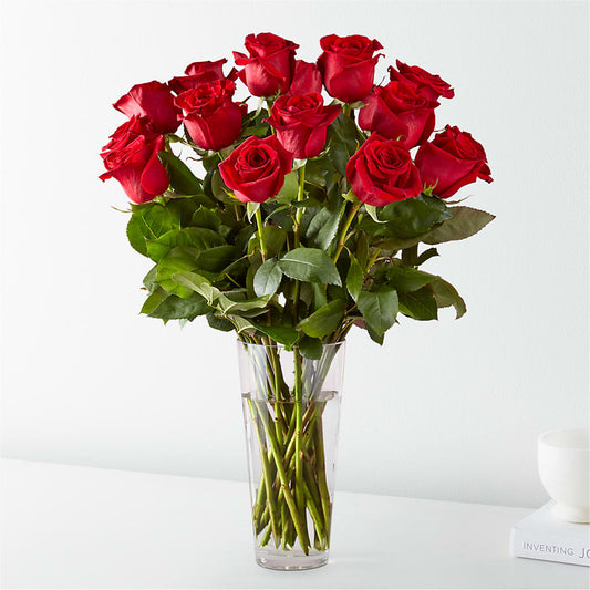 Long Stem Red Rose Bouquet – MOREE'S FLORIST & MORE, Columbia MS