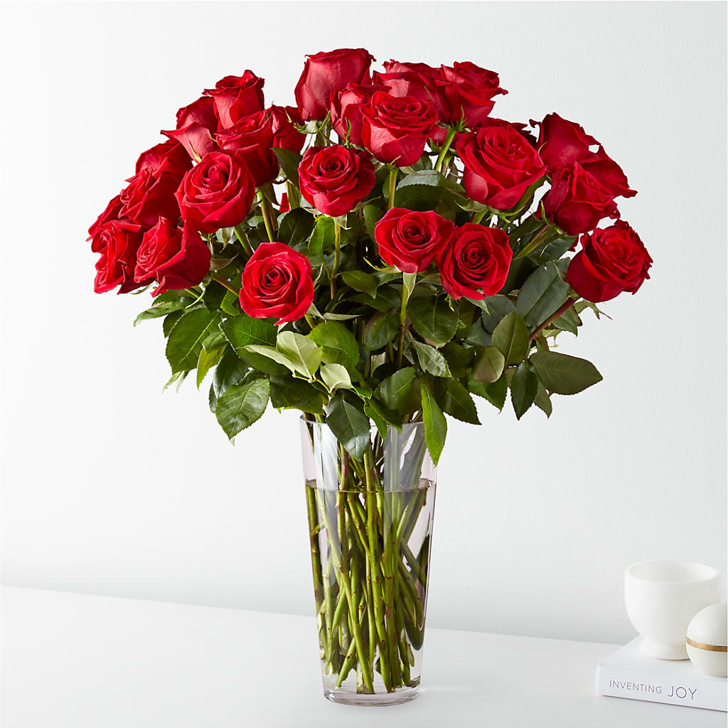 Long Stem Red Rose Bouquet – MOREE'S FLORIST & MORE, Columbia MS