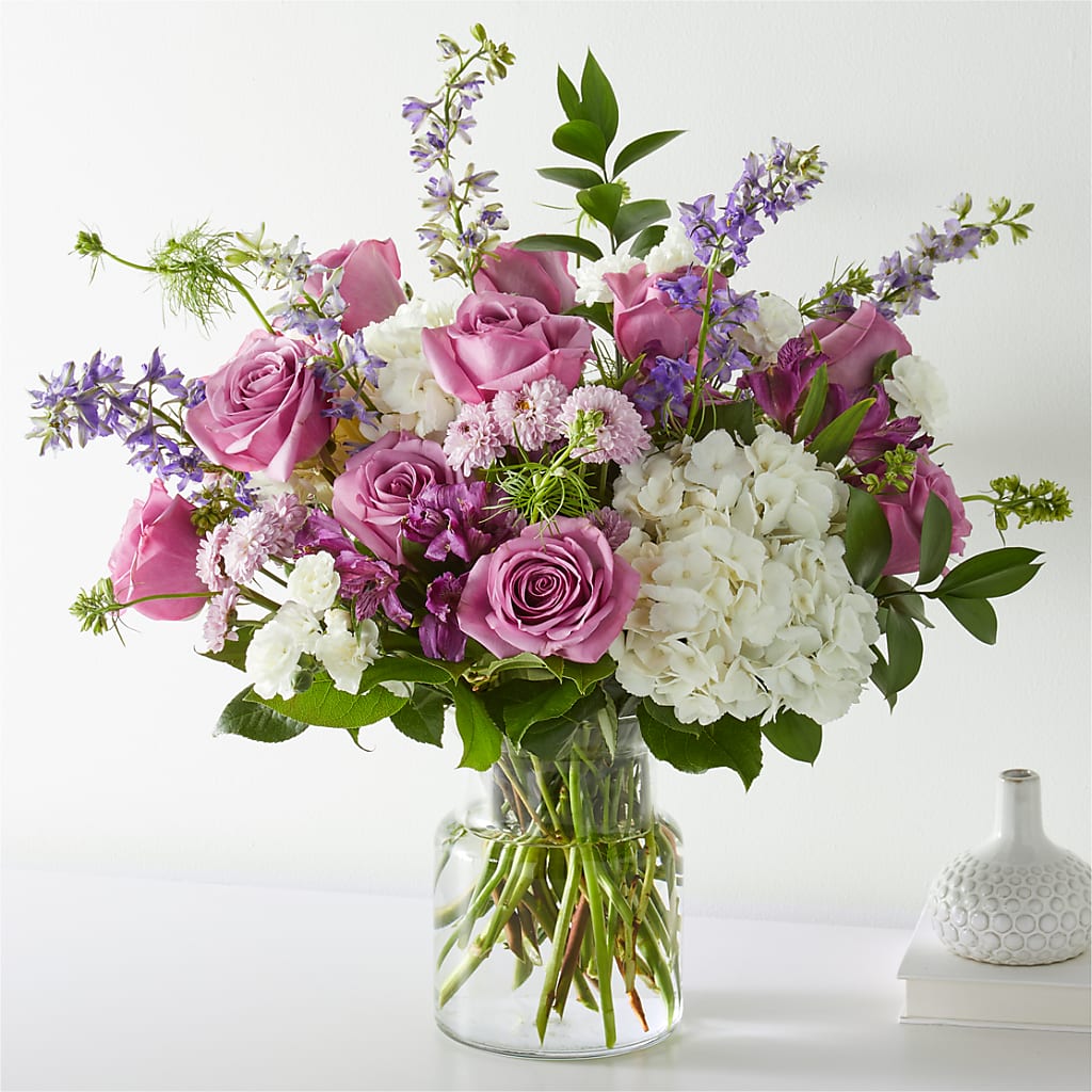 Violet Caress Bouquet – MOREE'S FLORIST & MORE, Columbia MS