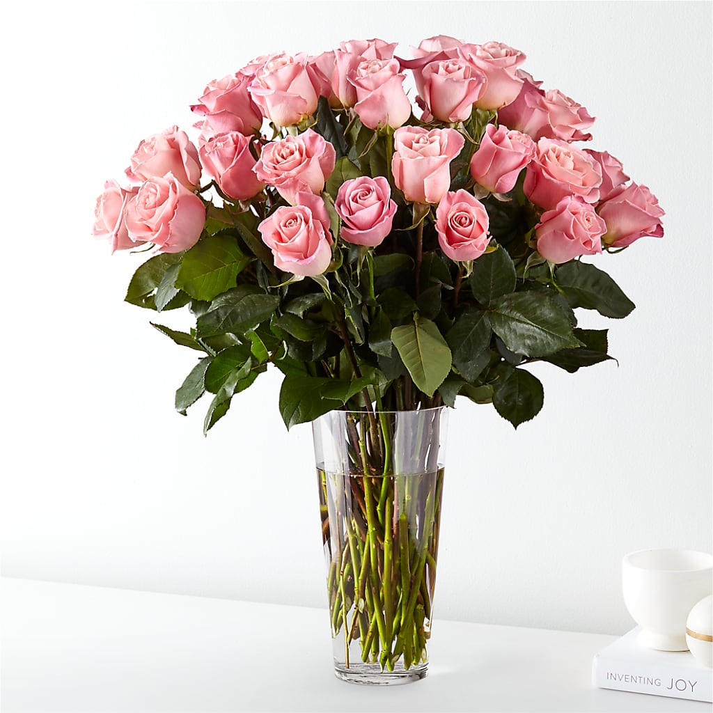 Long Stem Pink Rose Bouquet – MOREE'S FLORIST & MORE, Columbia MS