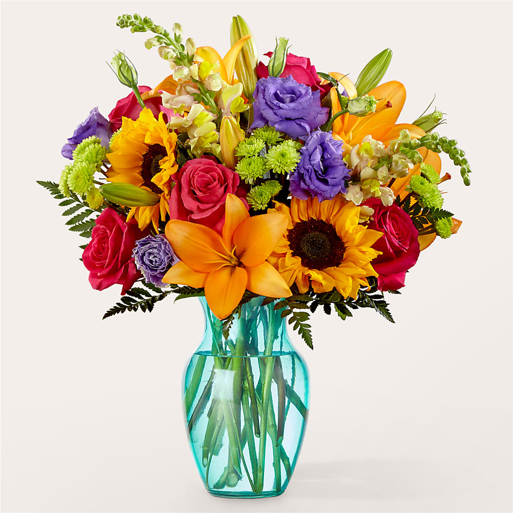 Double Rainbow Bouquet – MOREE'S FLORIST & MORE, Columbia MS