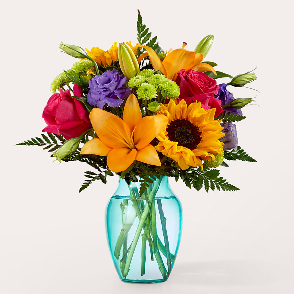 Double Rainbow Bouquet – MOREE'S FLORIST & MORE, Columbia MS