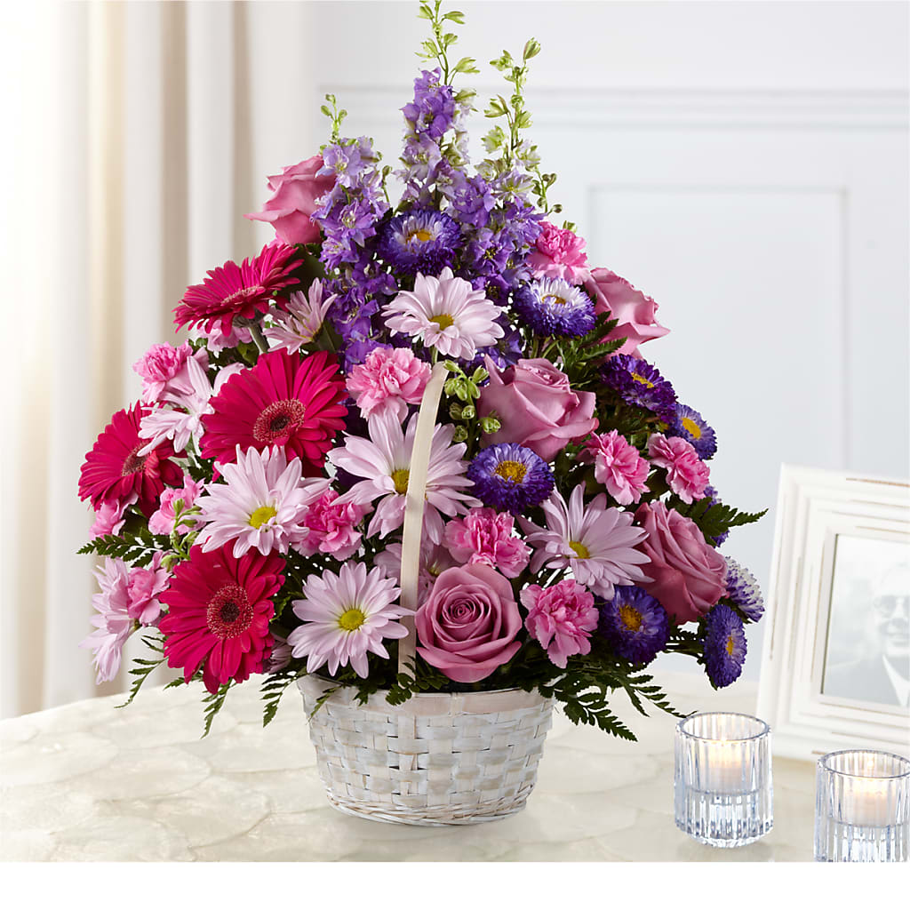 Pastel Peace Basket – MOREE'S FLORIST & MORE, Columbia MS