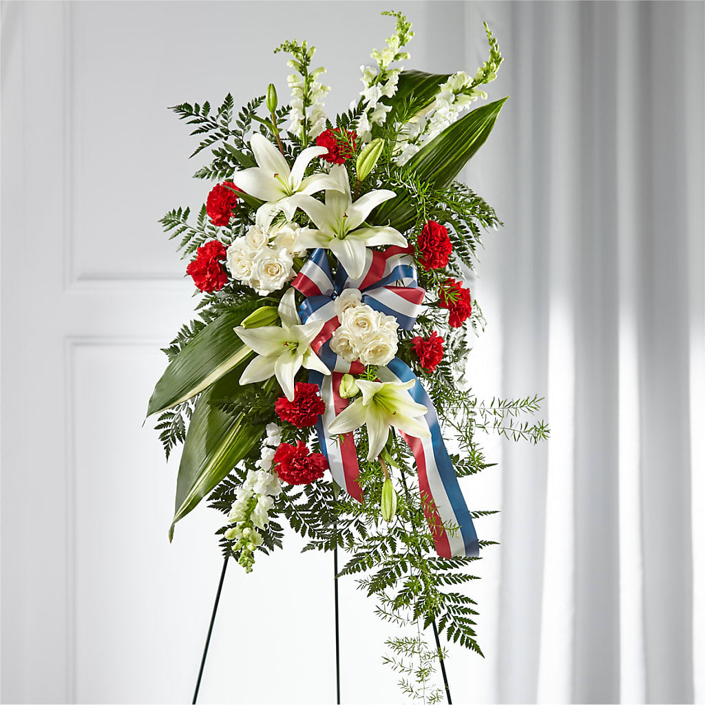 Stars of Life Standing Spray – MOREE'S FLORIST & MORE, Columbia MS