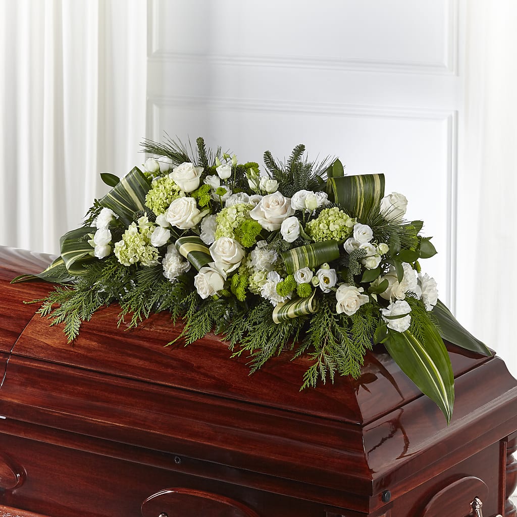 Hopeful Gesture Casket Spray – MOREE'S FLORIST & MORE, Columbia MS