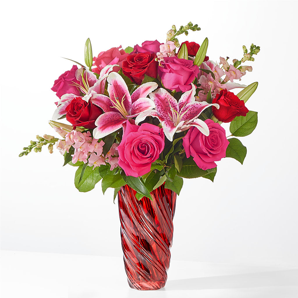 Always You Bouquet with Luxe Swirl Vase – MOREE'S FLORIST & MORE, Columbia MS