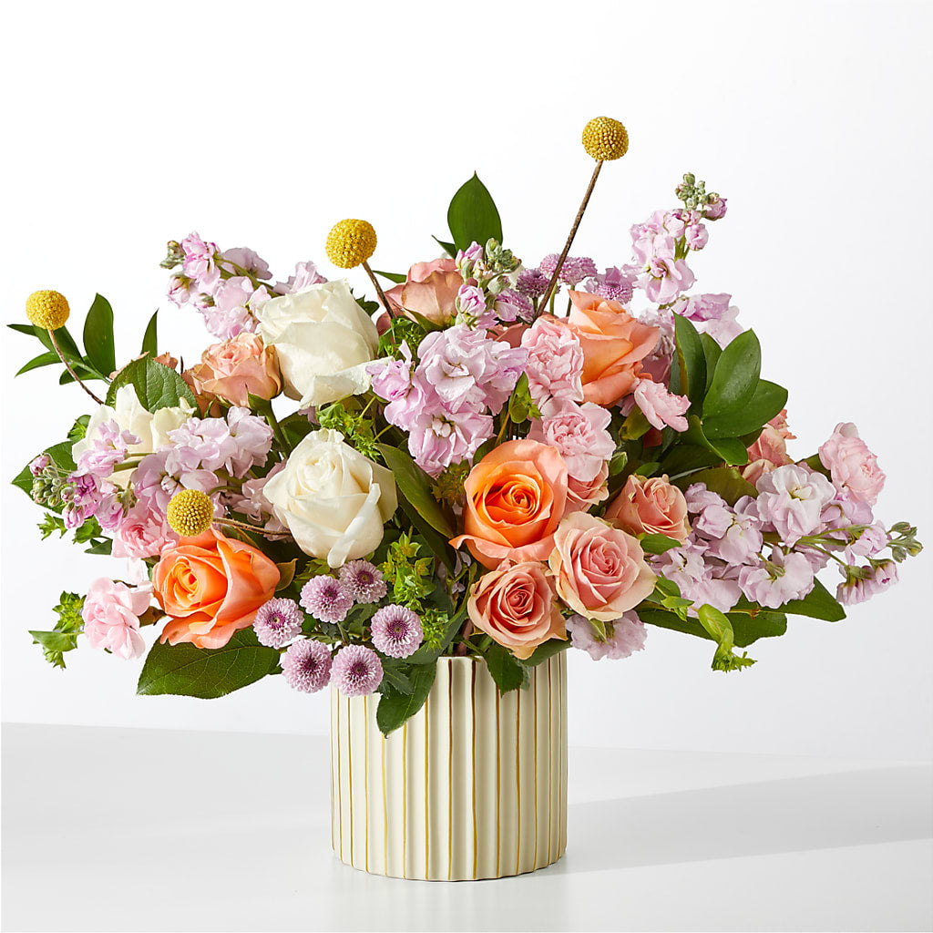 French Market Bouquet with Ivory Vase – MOREE'S FLORIST & MORE, Columbia MS