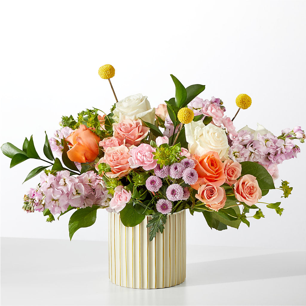 French Market Bouquet with Ivory Vase – MOREE'S FLORIST & MORE, Columbia MS