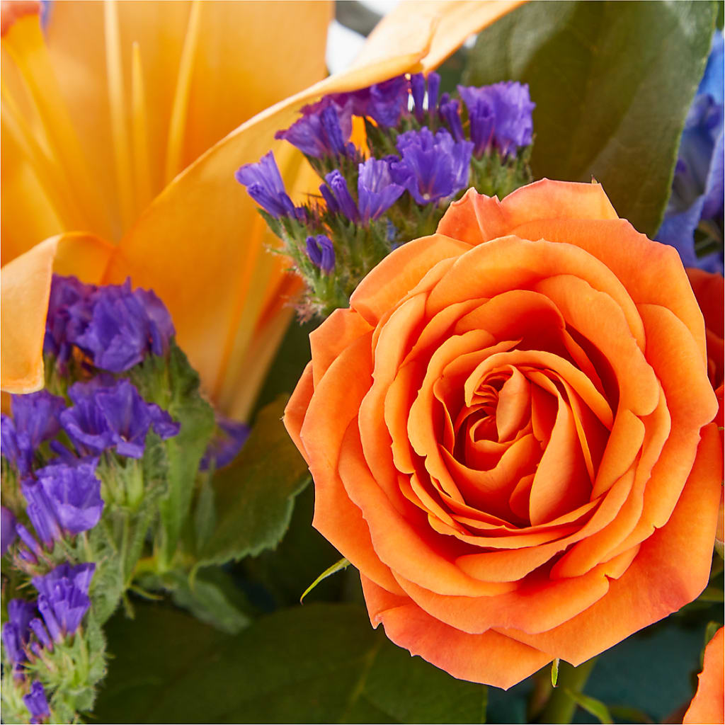 Radiant Citrus Box Bouquet – MOREE'S FLORIST & MORE, Columbia MS