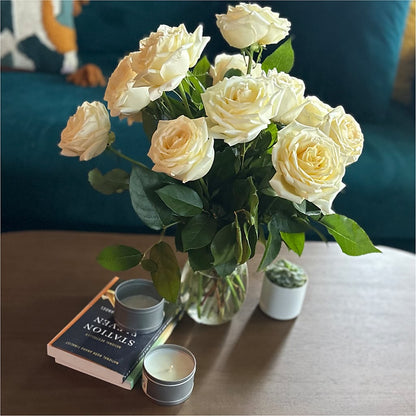 Long Stem Yellow Rose Bouquet – MOREE'S FLORIST & MORE, Columbia MS