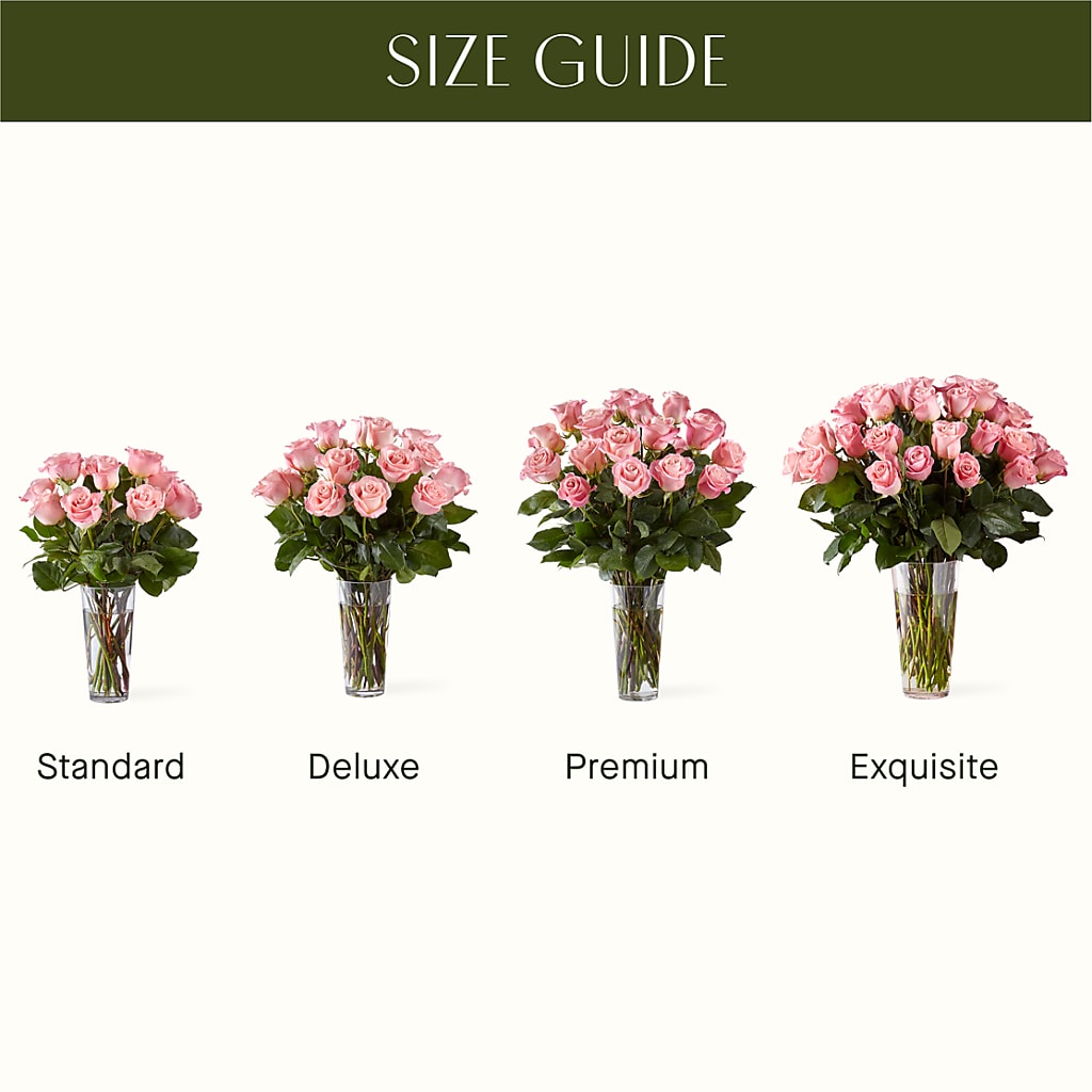 Long Stem Pink Rose Bouquet – MOREE'S FLORIST & MORE, Columbia MS
