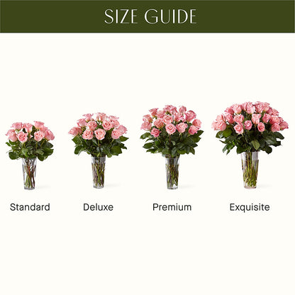 Long Stem Pink Rose Bouquet – MOREE'S FLORIST & MORE, Columbia MS