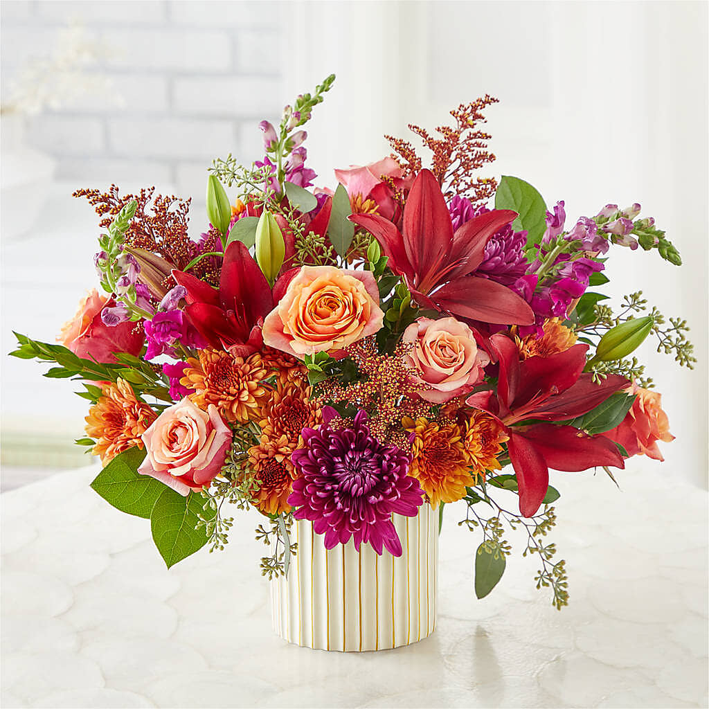 Burgundy Landscape Bouquet – MOREE'S FLORIST & MORE, Columbia MS