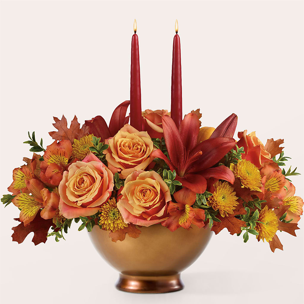 Harvest Table Centerpiece – MOREE'S FLORIST & MORE, Columbia MS