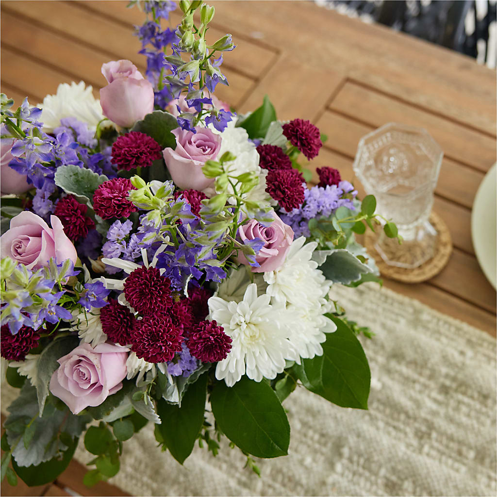 Violet Frost Bouquet – MOREE'S FLORIST & MORE, Columbia MS