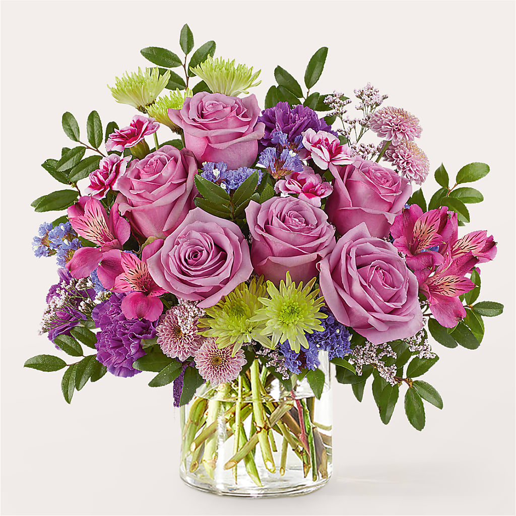 Glass Half Full Bouquet – MOREE'S FLORIST & MORE, Columbia MS