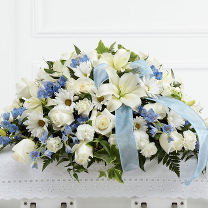 Tender Treasure Casket Spray – MOREE'S FLORIST & MORE, Columbia MS