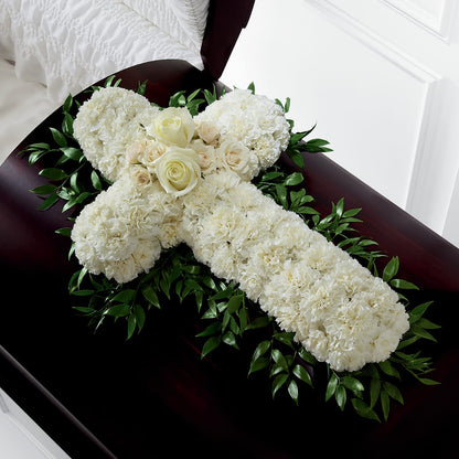 Peaceful Memories Casket Spray (Standard) – MOREE'S FLORIST & MORE, Columbia MS