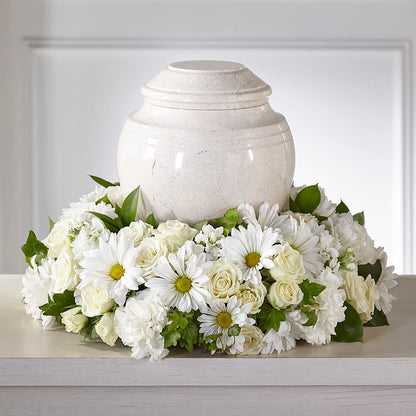 Ivory Gardens Cremation Adornment – MOREE'S FLORIST & MORE, Columbia MS