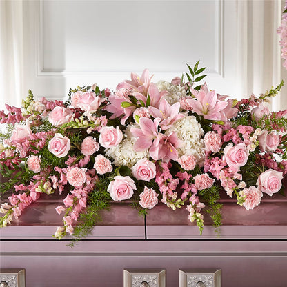 Life & Remembrance Casket Spray – MOREE'S FLORIST & MORE, Columbia MS