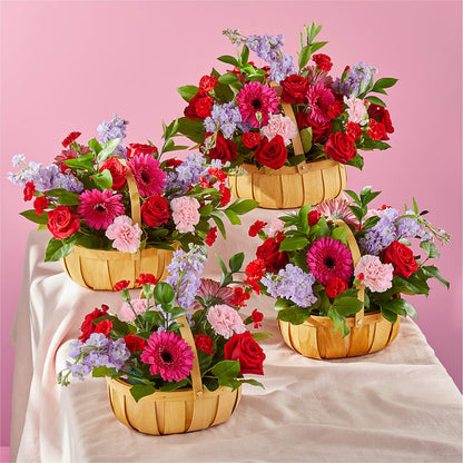 Pink Picnic Basket – MOREE'S FLORIST & MORE, Columbia MS