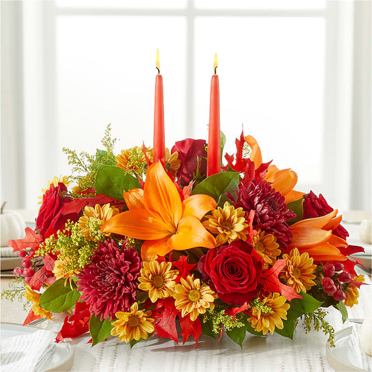 Autumn's Embrace Centerpiece – MOREE'S FLORIST & MORE, Columbia MS