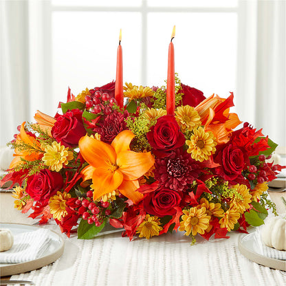Autumn's Embrace Centerpiece – MOREE'S FLORIST & MORE, Columbia MS