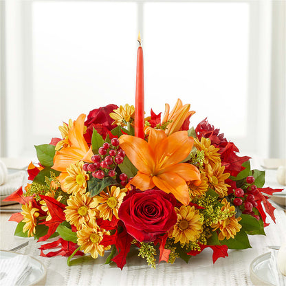Autumn's Embrace Centerpiece – MOREE'S FLORIST & MORE, Columbia MS