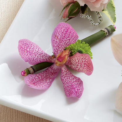 Pink Mokara Boutonniere – MOREE'S FLORIST & MORE, Columbia MS