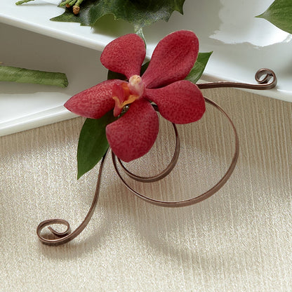 Red Mokara Boutonniere – MOREE'S FLORIST & MORE, Columbia MS