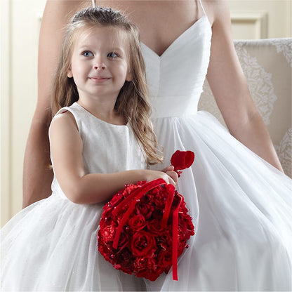 Pure at Heart Flower Girl Arrangement – MOREE'S FLORIST & MORE, Columbia MS